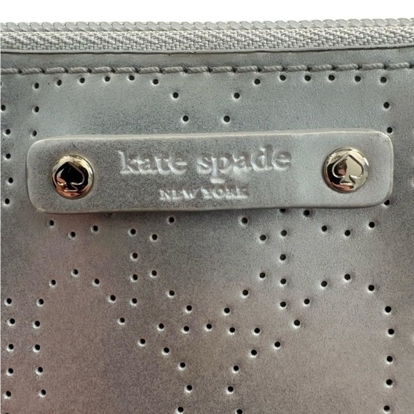 Kate Spade Metro Spade Large Pouch- Silver - Picture 13 of 13